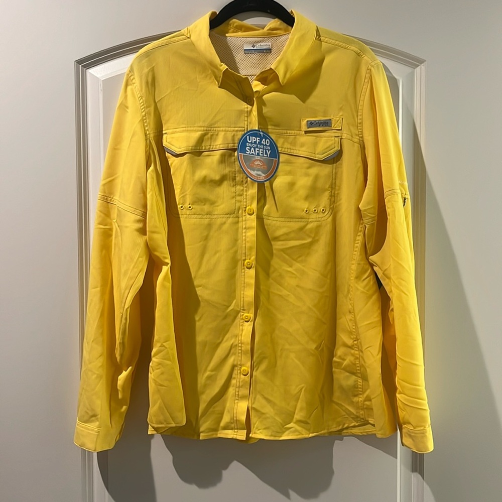 NWT XL Yellow Columbia PFG